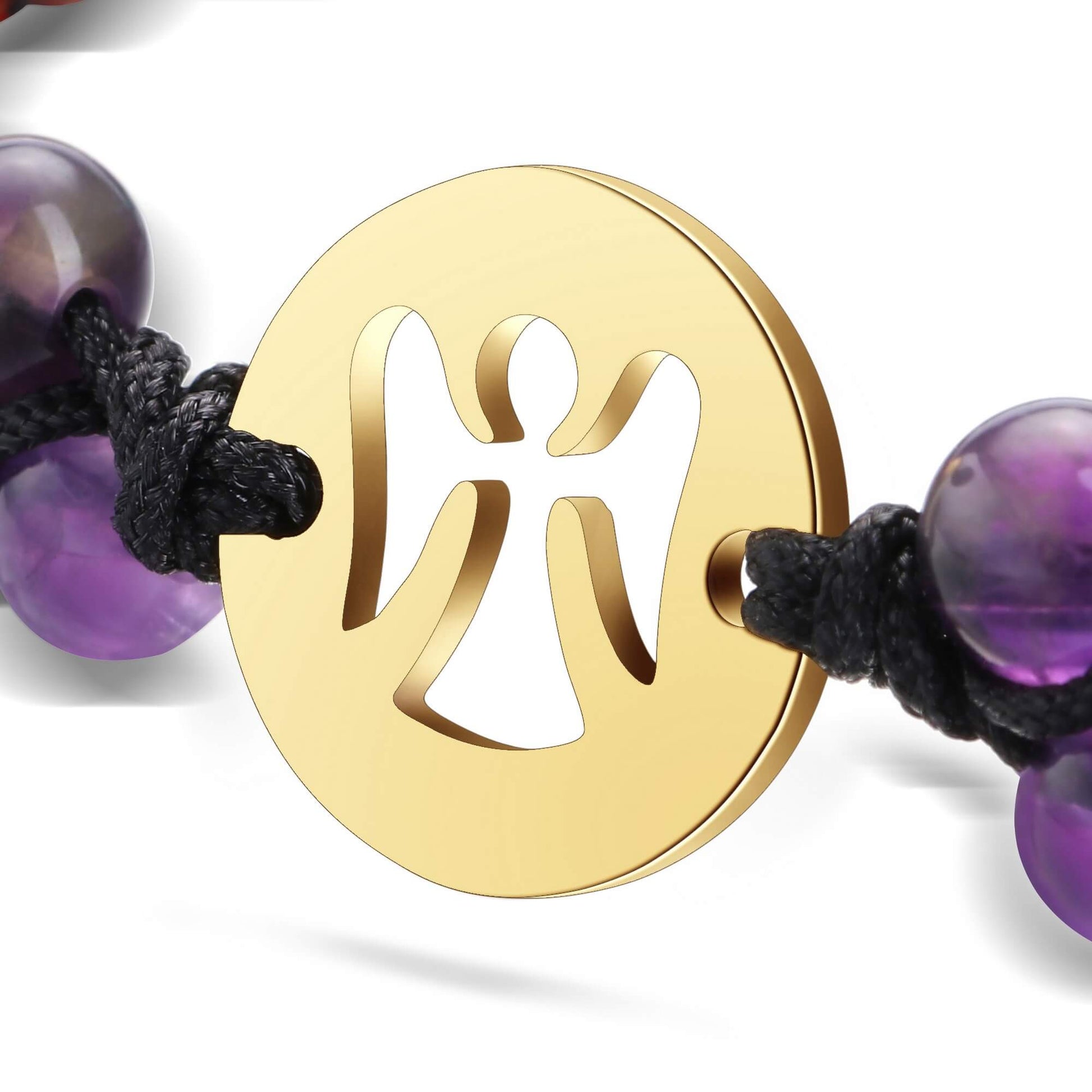 jjb087003 jovivi OM charm chakras healing crystal bracelet for yoga meditation
