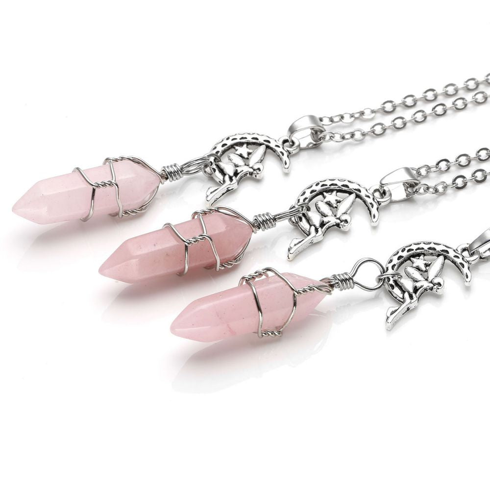 jjn06250-fairy-rose-quartz-hexagonal--point-pendant-necklace