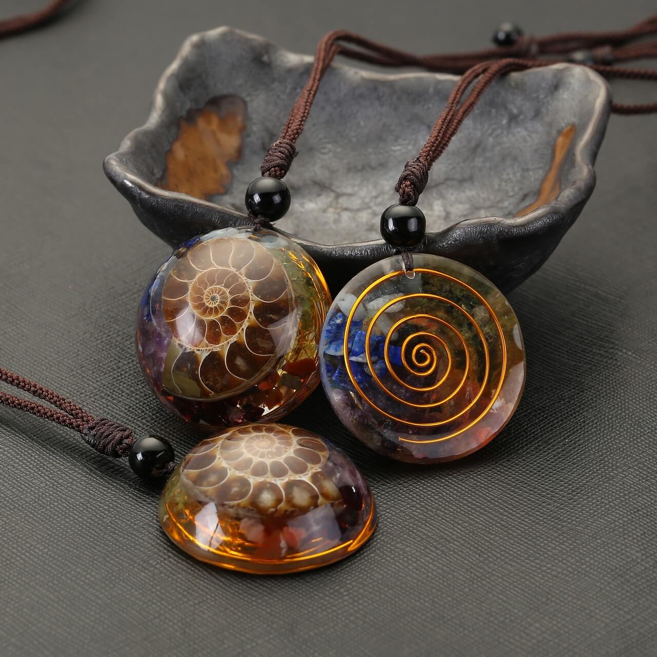 jovivi chakra crystal necklace healing reiki, jjn074201