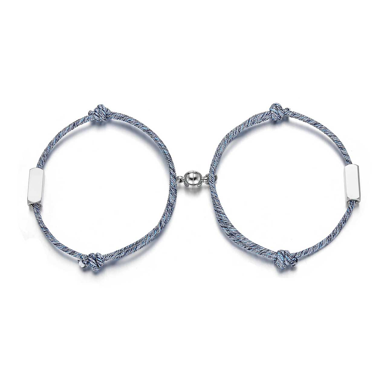 personalized-magnetic-couple-matching-rope-bracelets