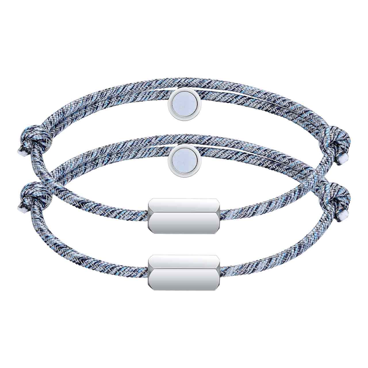 personalized-magnetic-couple-matching-rope-bracelets