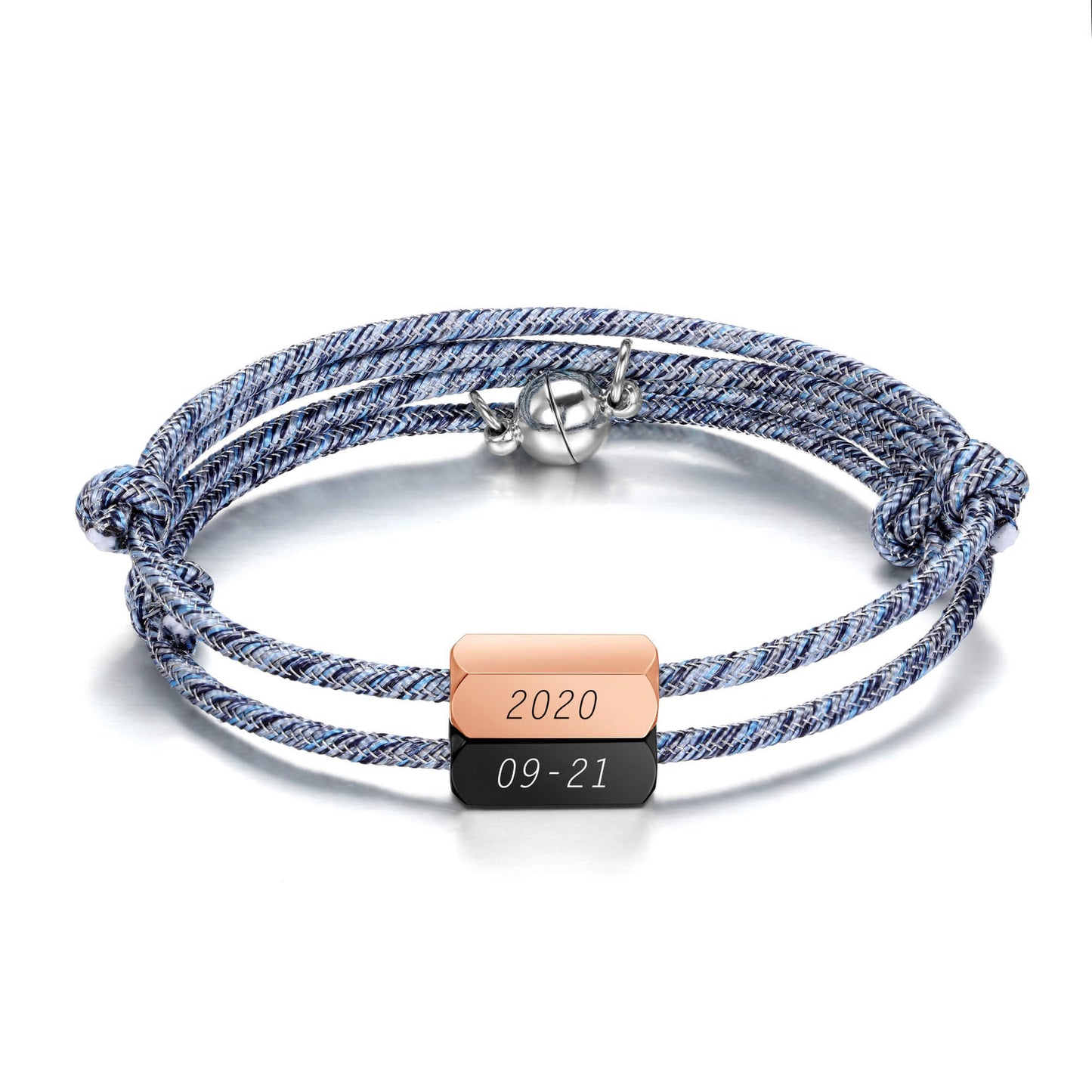 jkb028506 jovivi custimize couples braided nameplate bracelets for couples