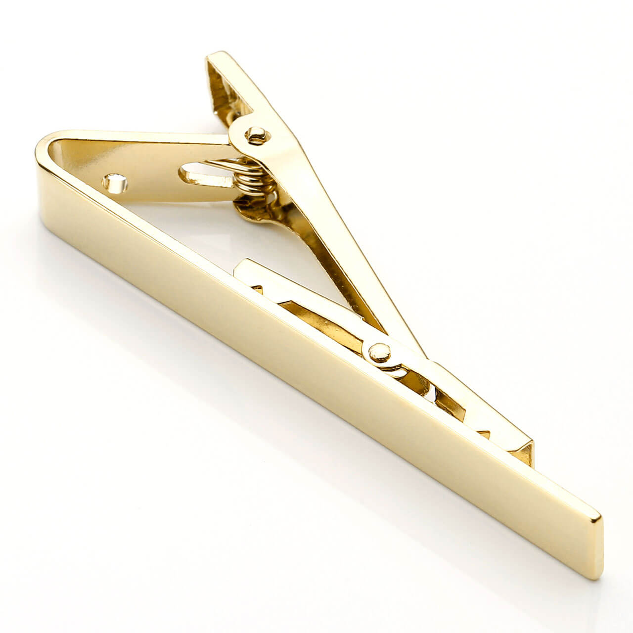 Personalized Engraving Stainless Steel Mens Mirror Tie Bar Clip | Jovivi - Jovivi