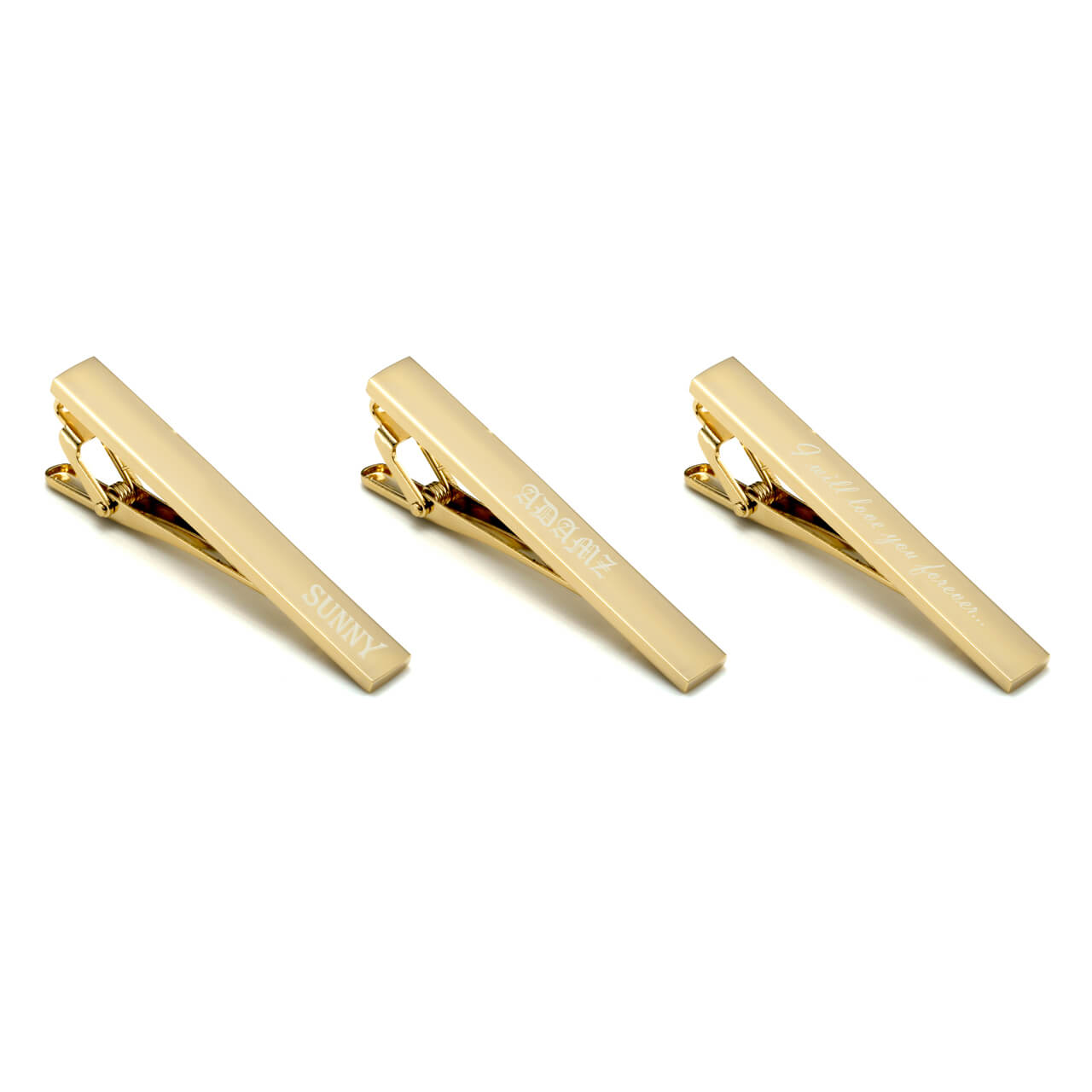 Personalized Men's Tie Clip Bar for Skinny Necktie Ties | Jovivi - Jovivi