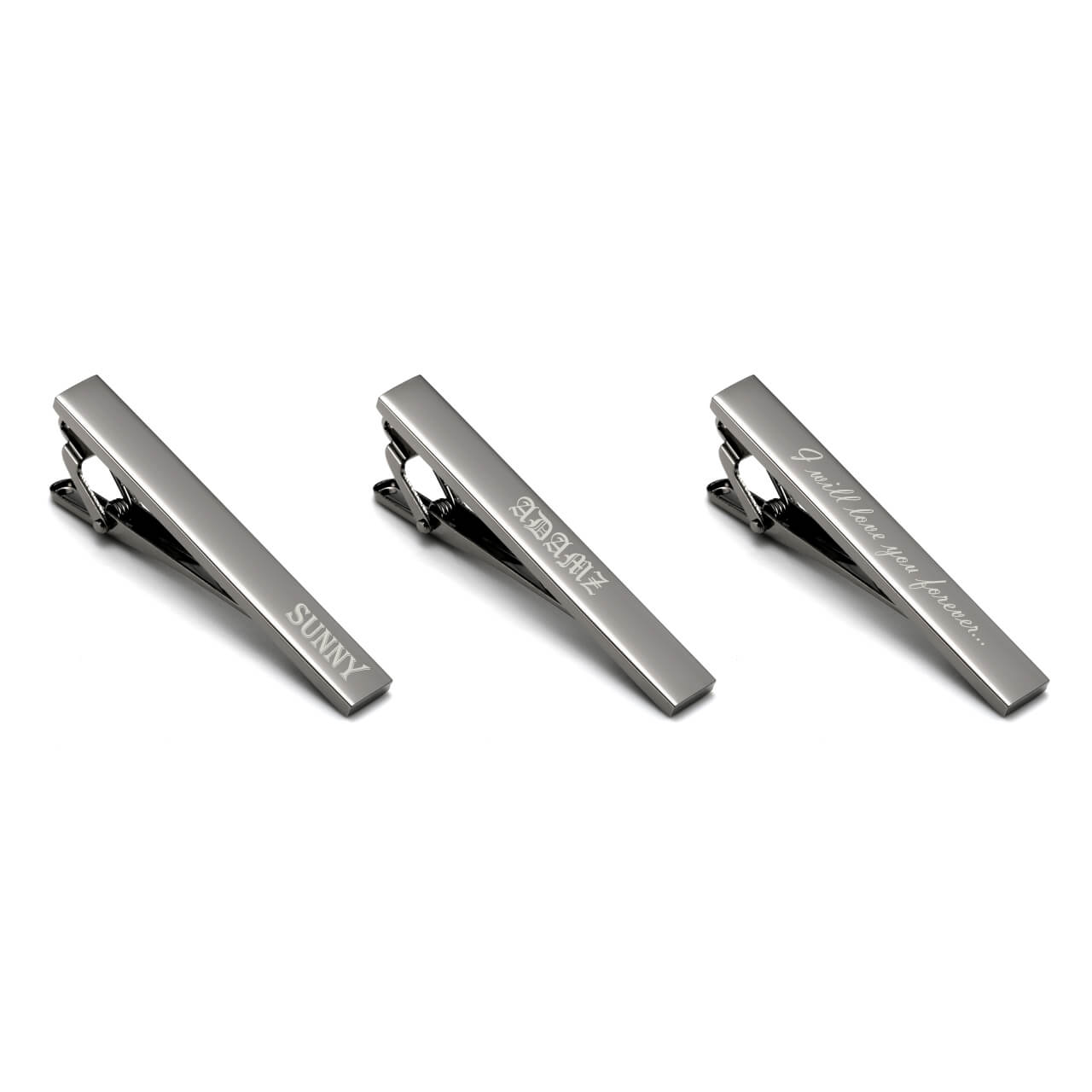 Personalized Men's Tie Clip Bar for Skinny Necktie Ties | Jovivi - Jovivi