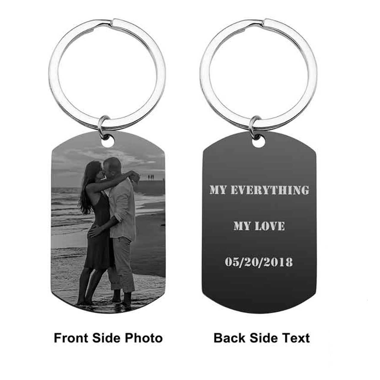Personalized Photo/Calendar/Text Message Tag Keychain | Jovivi