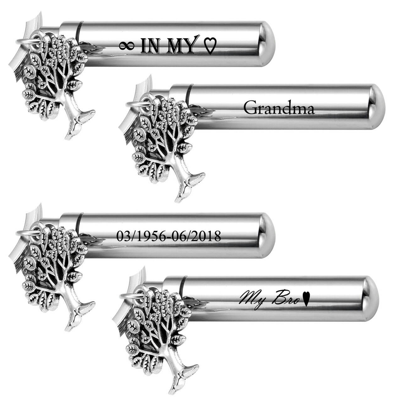 jovivi personalized urn keychain for ashes cremation keepsake memorial keychian for loved one, engrave examples, jnf006401
