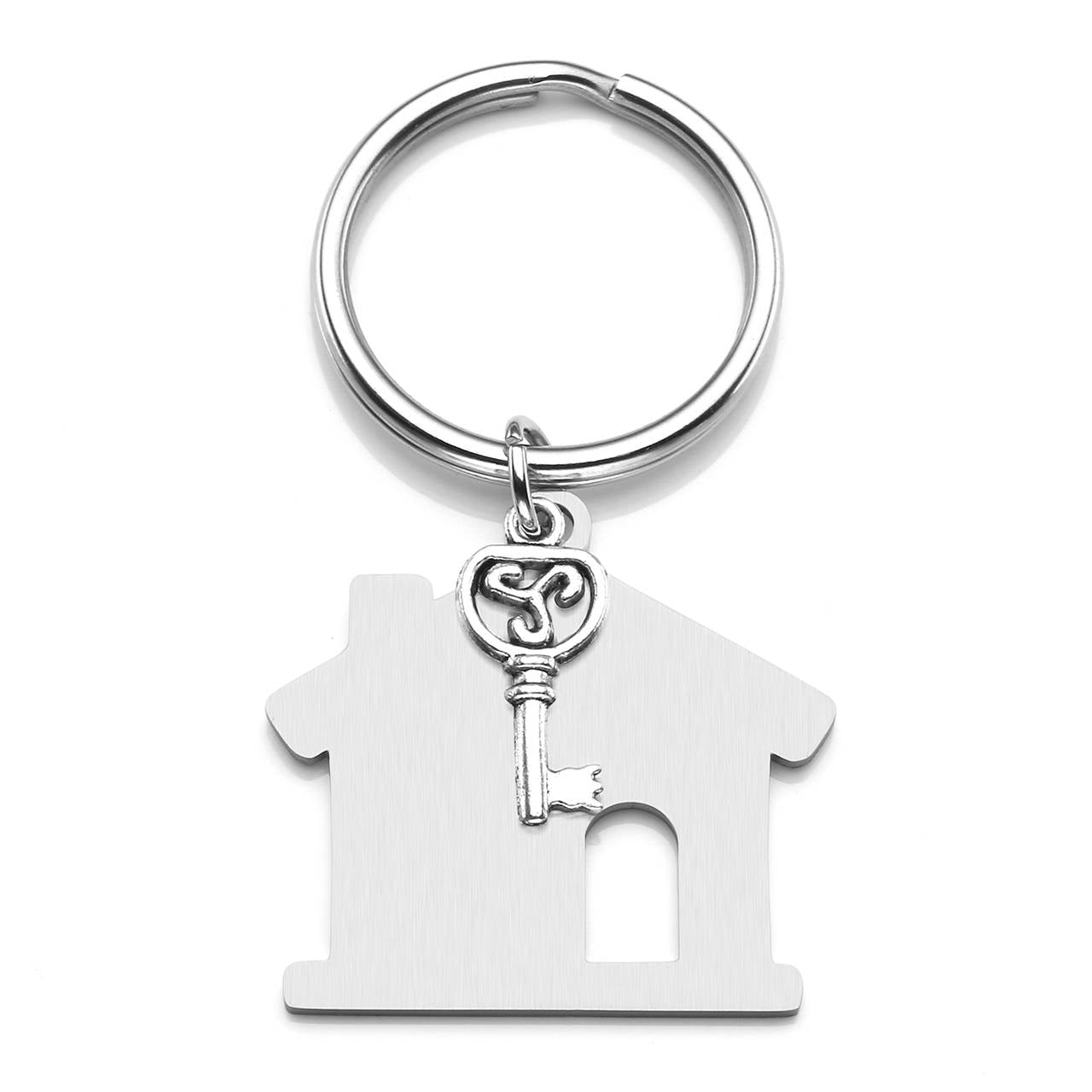 jnf007401-Personalized-House-Key-Housewarming-Message-Tag-Keychain-2PCS