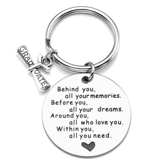 jnf008501 jovivi personalized custom graduate keychain gift for students