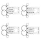 jnf009001 jovivi personalized custom rectangle keychain set for him and her
