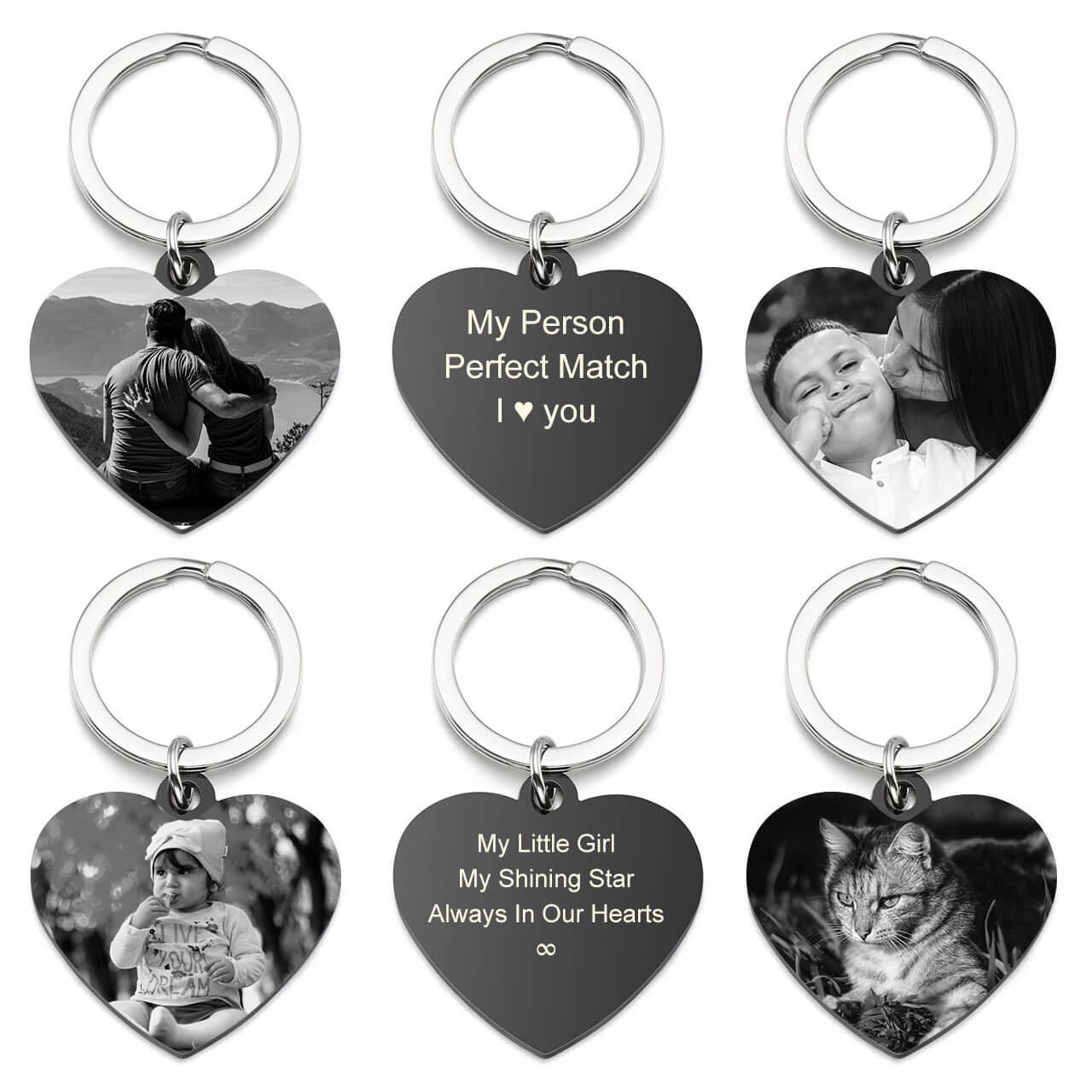 Jovivi customize relationship keychain for girlfriend, jnf010301