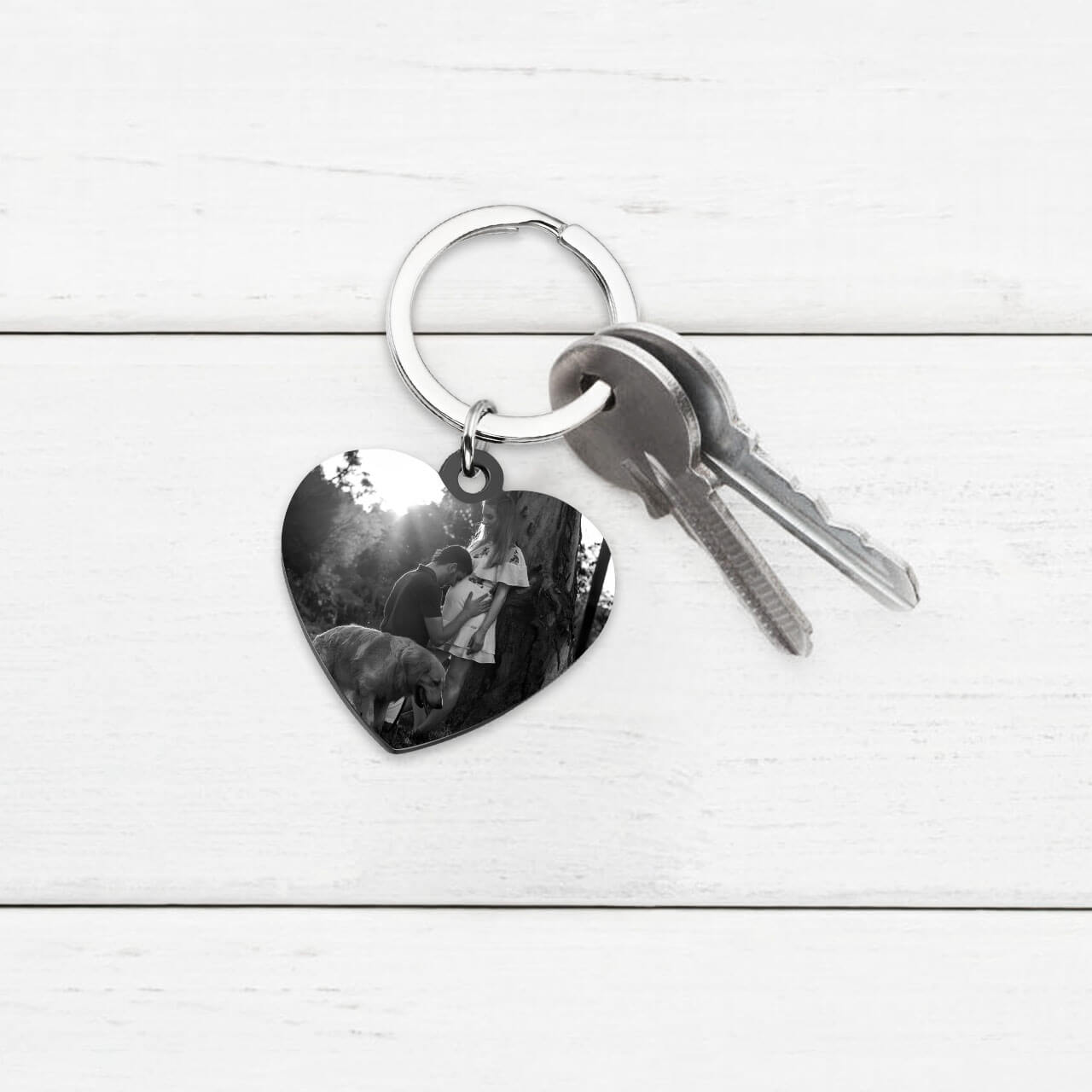 Jovivi personalized name tag keychain for wife picture keyring, jnf010301
