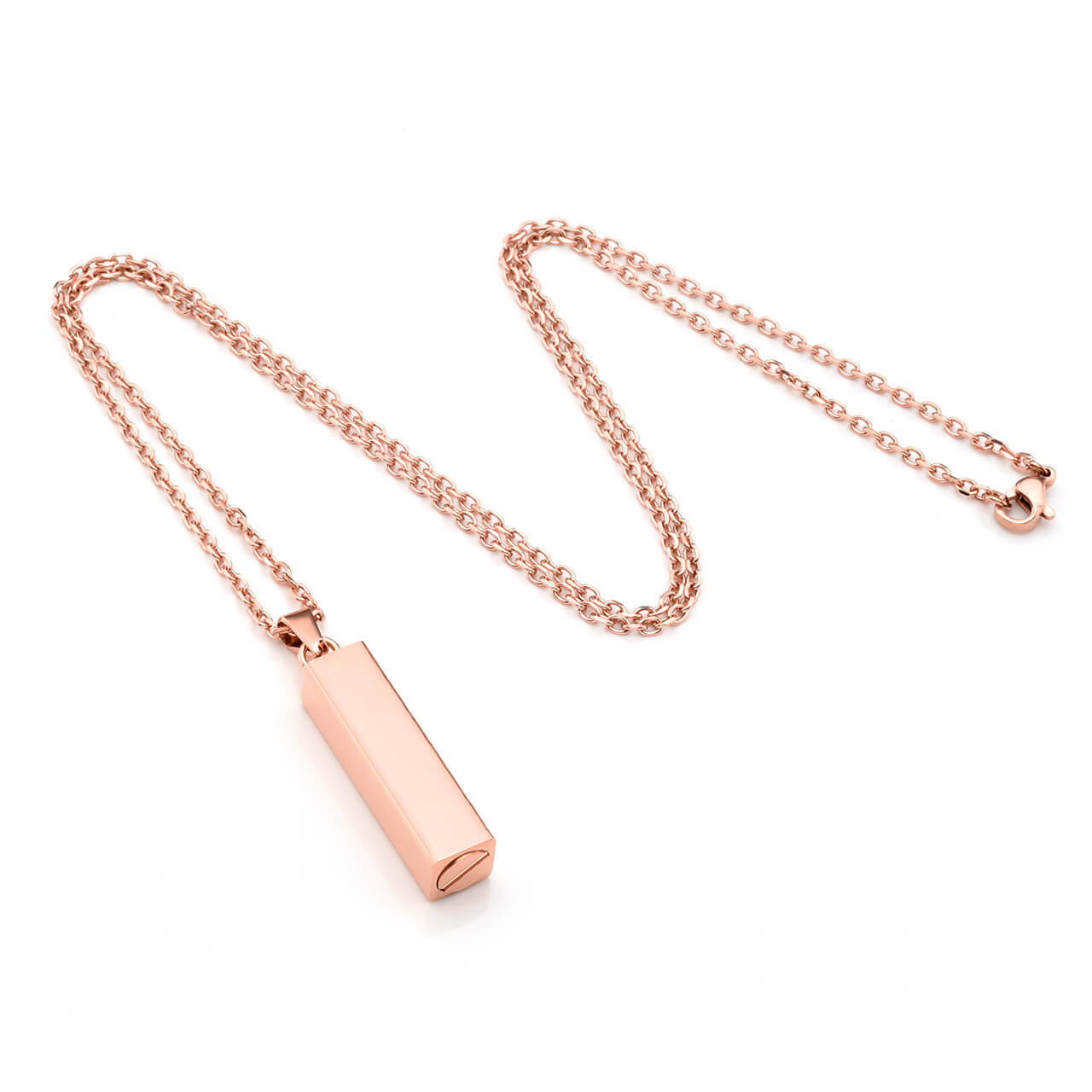 Jovivi stainless steel cremation tubes necklace for ashes forever necklace