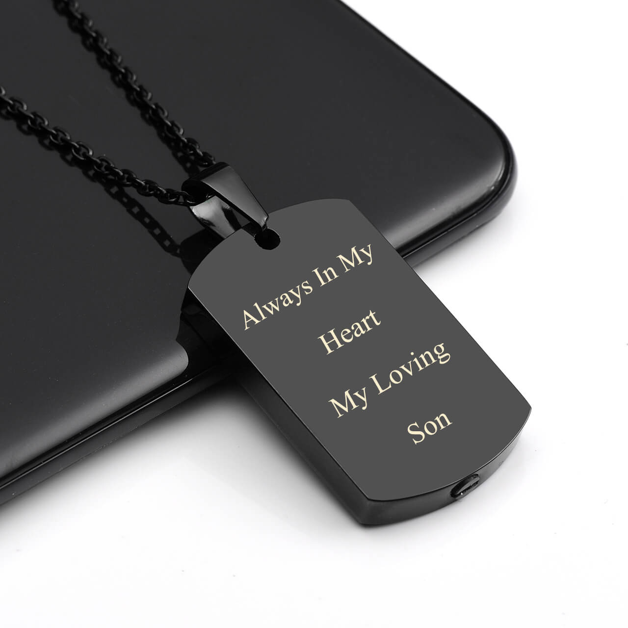 jovivi personalized name tag urn necklace locket pendant for ashes, jng058602