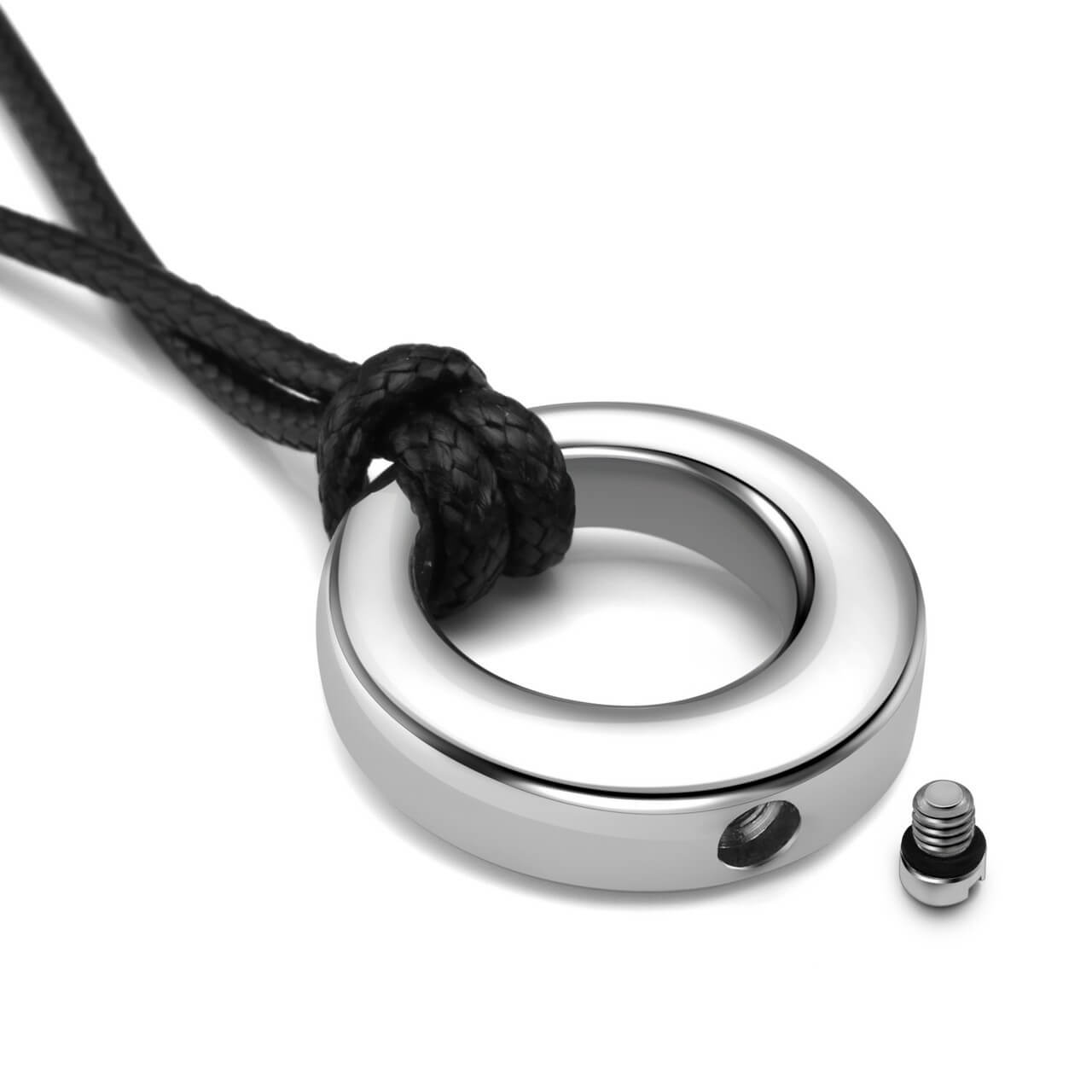 Personalized Circle of Life Urn Necklace for Ashes Sliver | Jovivi