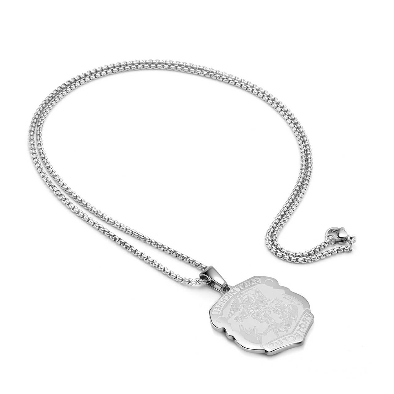 Saint Michael Necklace Protection Gifts for Men Women