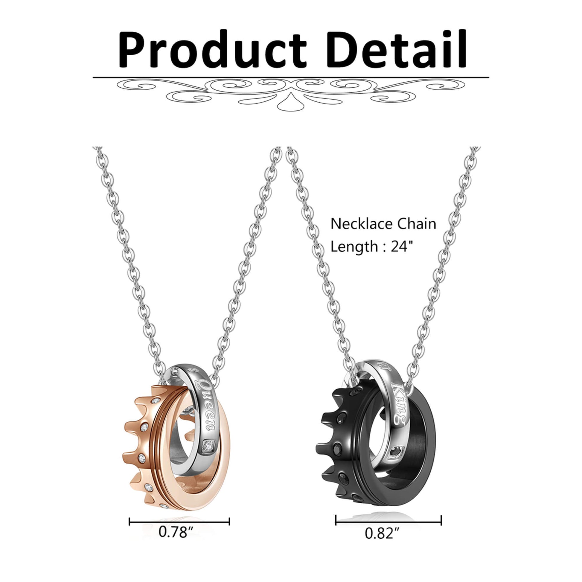 jng073301 jovivi his and hers matching necklaces for couples