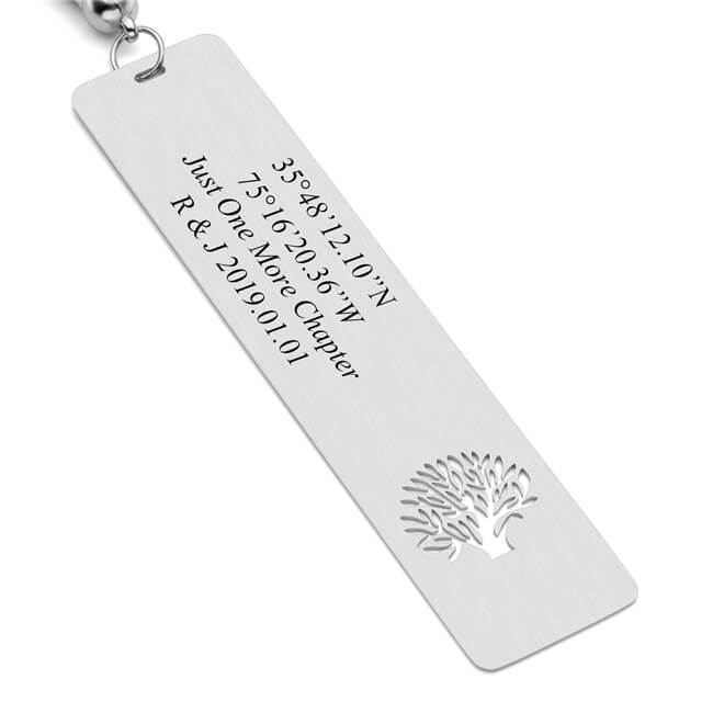 Custom Metal Bookmarks with Tassels Personalized Message Tag Bookmarks –  Jovivi