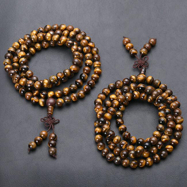 Jovivi 108 Tibetan Buddhist Mala Bracelet Necklace Natural Wood Prayer Bead for yoga Meditation, jnw001001