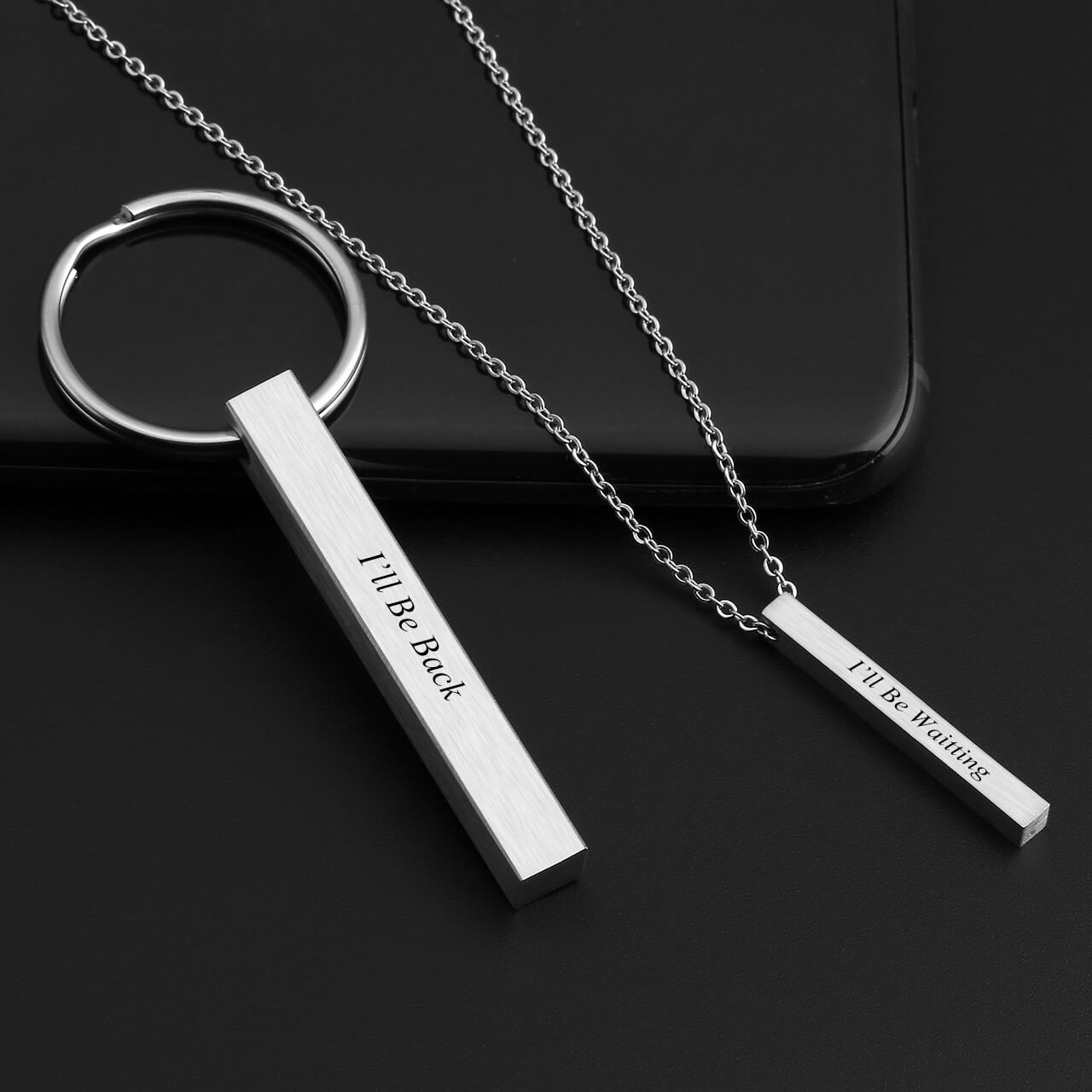 Jovivi customized 4sides bar keychain