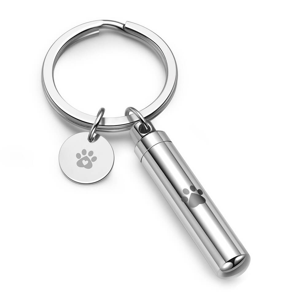 jovivi anniversary urn keychain cremation pendant keychain for pet, front side, jnf011901