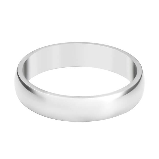 Personalized Polished Initial Ring for Couples 4mm | Jovivi - Jovivi