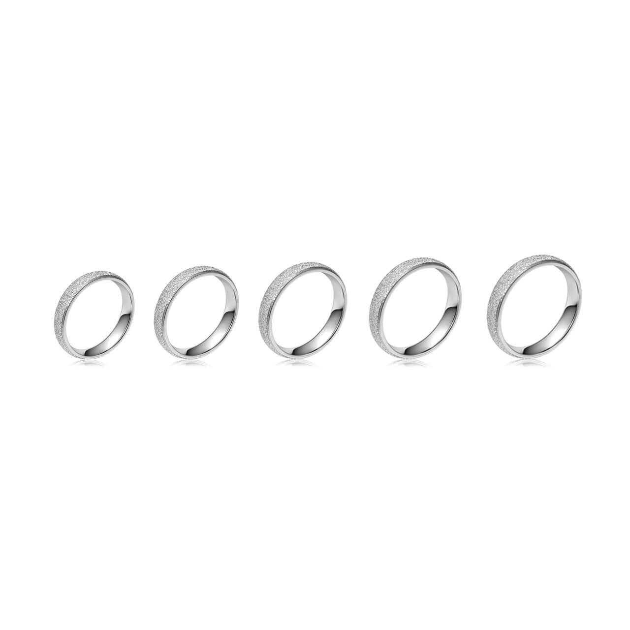 Frosted Ring 4mm | Jovivi