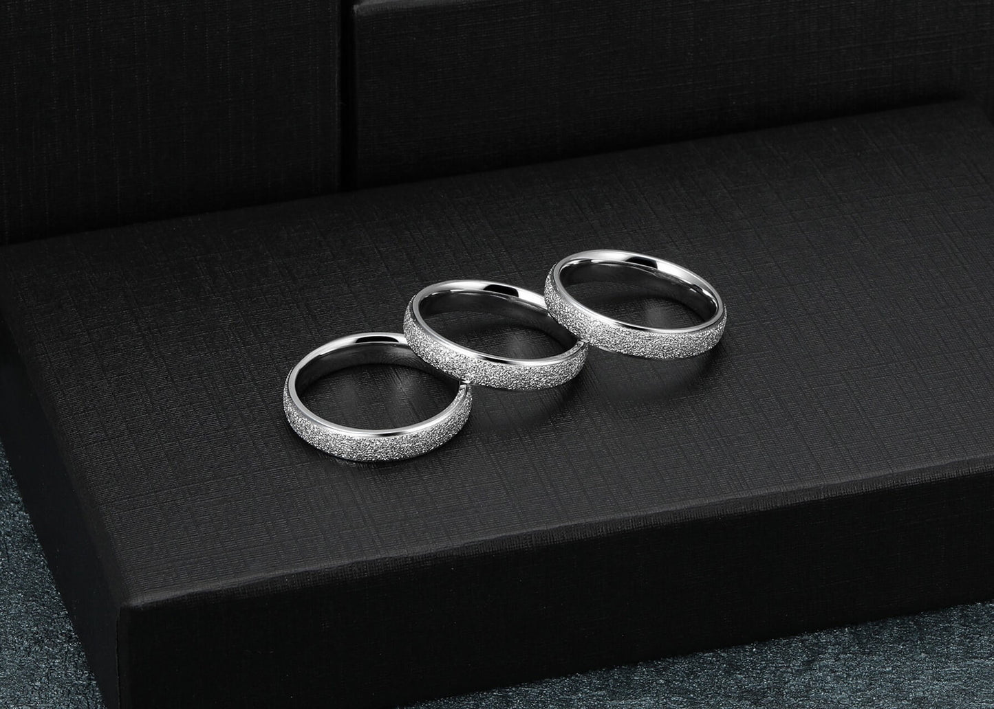 Frosted Ring 4mm | Jovivi