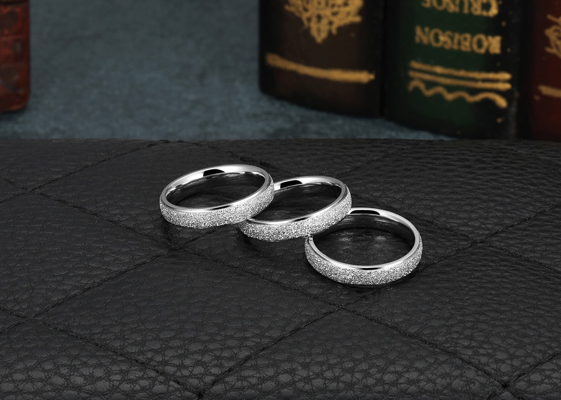 jovivi women's initial stackable rings for wedding