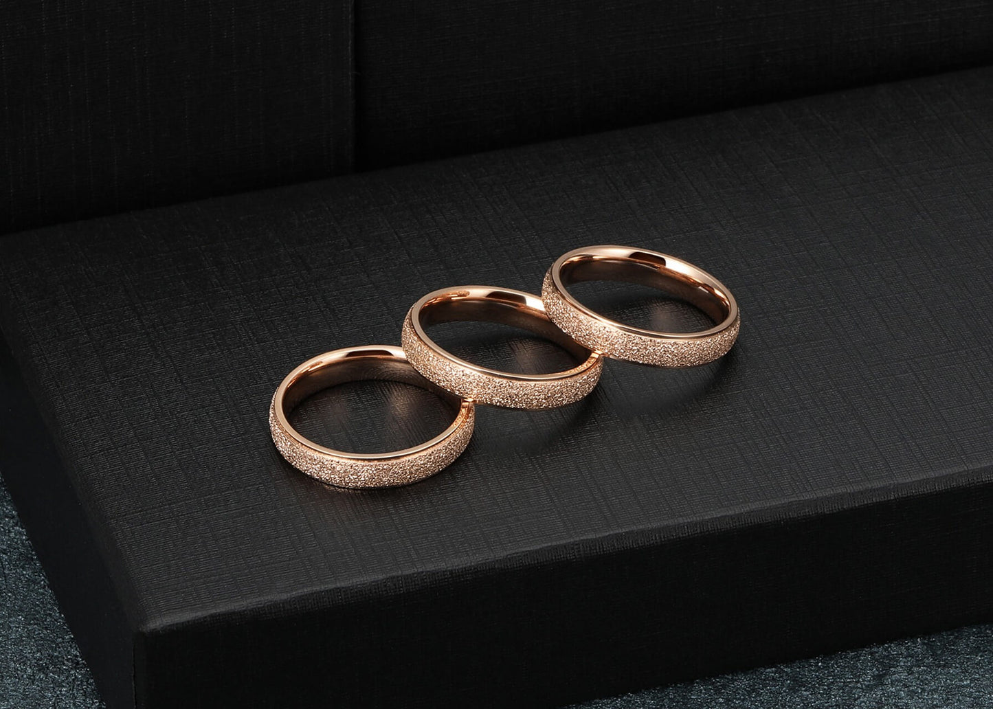 Frosted Ring 4mm | Jovivi