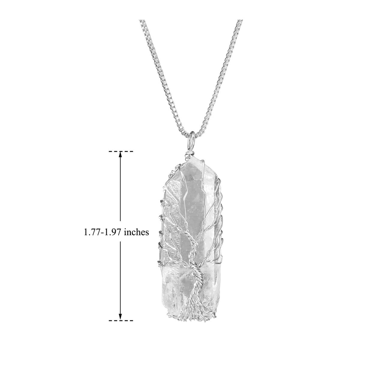 Tree of Life Crystal Pendant Necklace | Jovivi - Jovivi