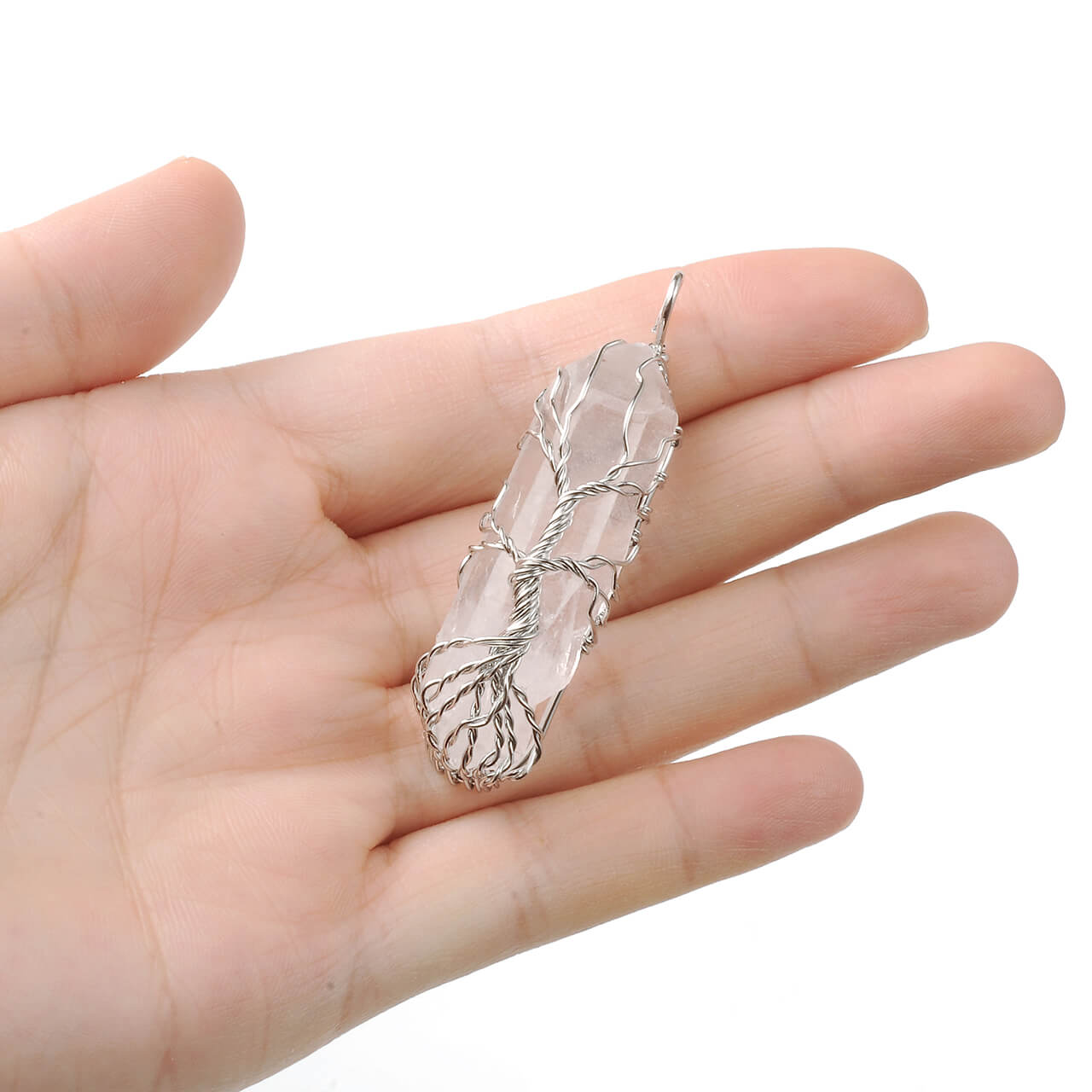 jovivi chakras real crystal necklace for women and girls