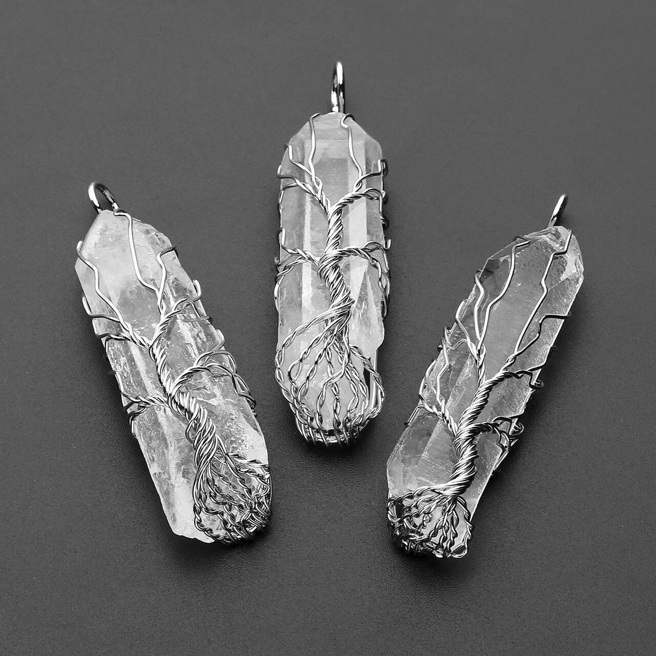 Tree of Life Crystal Pendant Necklace | Jovivi - Jovivi