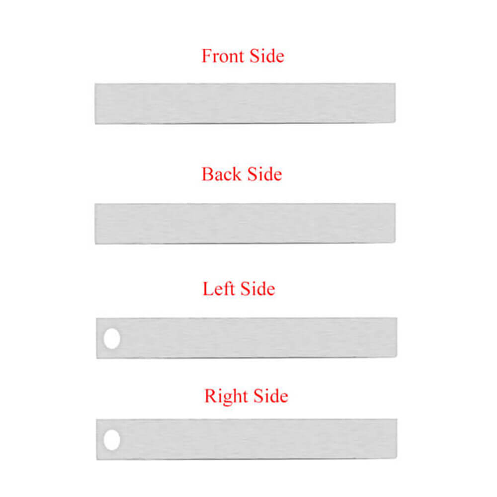 Personalized Vertical Cuboid Matte Bar Message Necklace | Jovivi - Jovivi