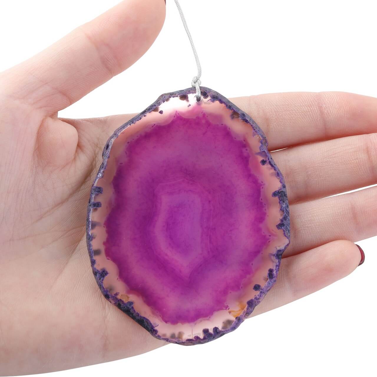 tdd003001 Jovivi natural agate home garden windchime
