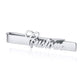 Jovivi Personalized Custom Name Tie Clip for Mens Initials Letters Engraved Stainless Steel Tie Clip Wedding Jewelry for Groom Father Customized Initials Tie Bar Tie Pin