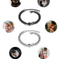 Jovivi Custom Bracelets with Picture inside Stainless Steel Men's Cuban Chain Customized Projection Bracelet with Photos Personalized Picture Bracelet Memorial