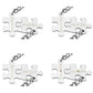 Jovivi Personalized 2pcs Couple Keychains Stainless Steel Puzzle Pendant Keyring