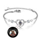 Jovivi Custom Bracelets with Picture inside Personalized Projection Bracelets Picture Bracelet