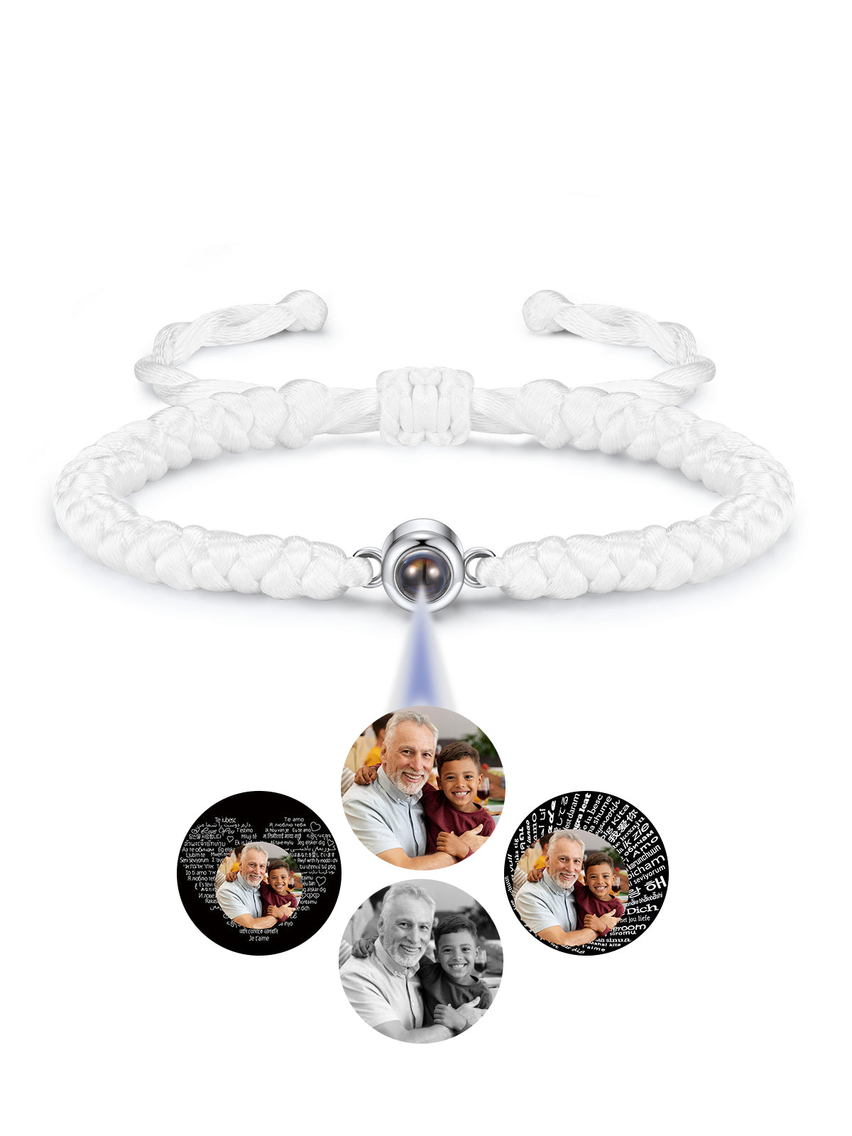 Jovivi Custom Bracelets with Picture inside Customized