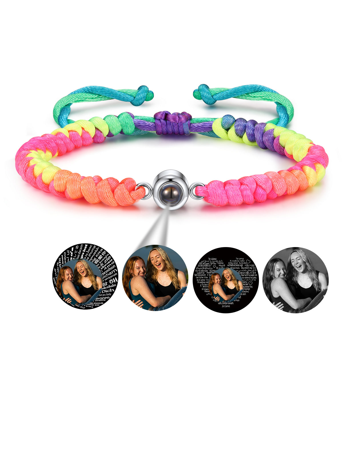 Jovivi Custom Bracelets with Picture inside Customized