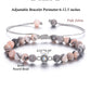 Joviv Custom Bracelets with Picture inside Custom Healing Crystal Gemstone Beaded Bracelet Customized Projection Bracelet with Photos Personalized Picture Bracelet Memorial Birthday Christmas