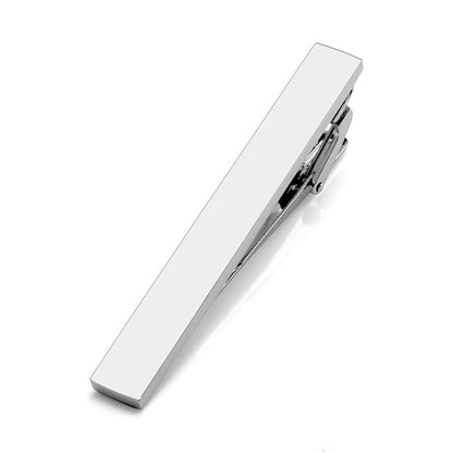 Jovivi Personalized Custom Message Tie Clip Bar for Skinny Necktie Ties