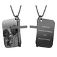 Personalized Photo Necklace Dog Tags Cross Necklace