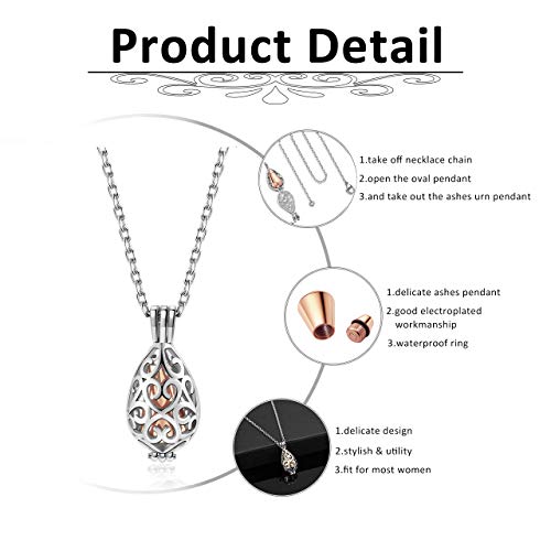 Personalized Custom Cremation Jewelry for Ashes Stainless Steel Urn Pendant Necklace