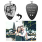 Personalized Photo Dog Tag Necklace Guitar Pick Dog Tag Pendant