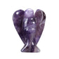 Jovivi Gemstone Carved Pocket Guardian Angel Figurine Statute Home Ornament Decorations Chakra Healing Reiki Crystals Good Lucky Gifts 1.5"