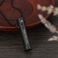 Personalized Cylinder Locket Urn Keychain for Ashes Black | Jovivi