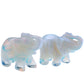 jovivi opalite crystal carved elephant figurine home decor, right side, asd00040