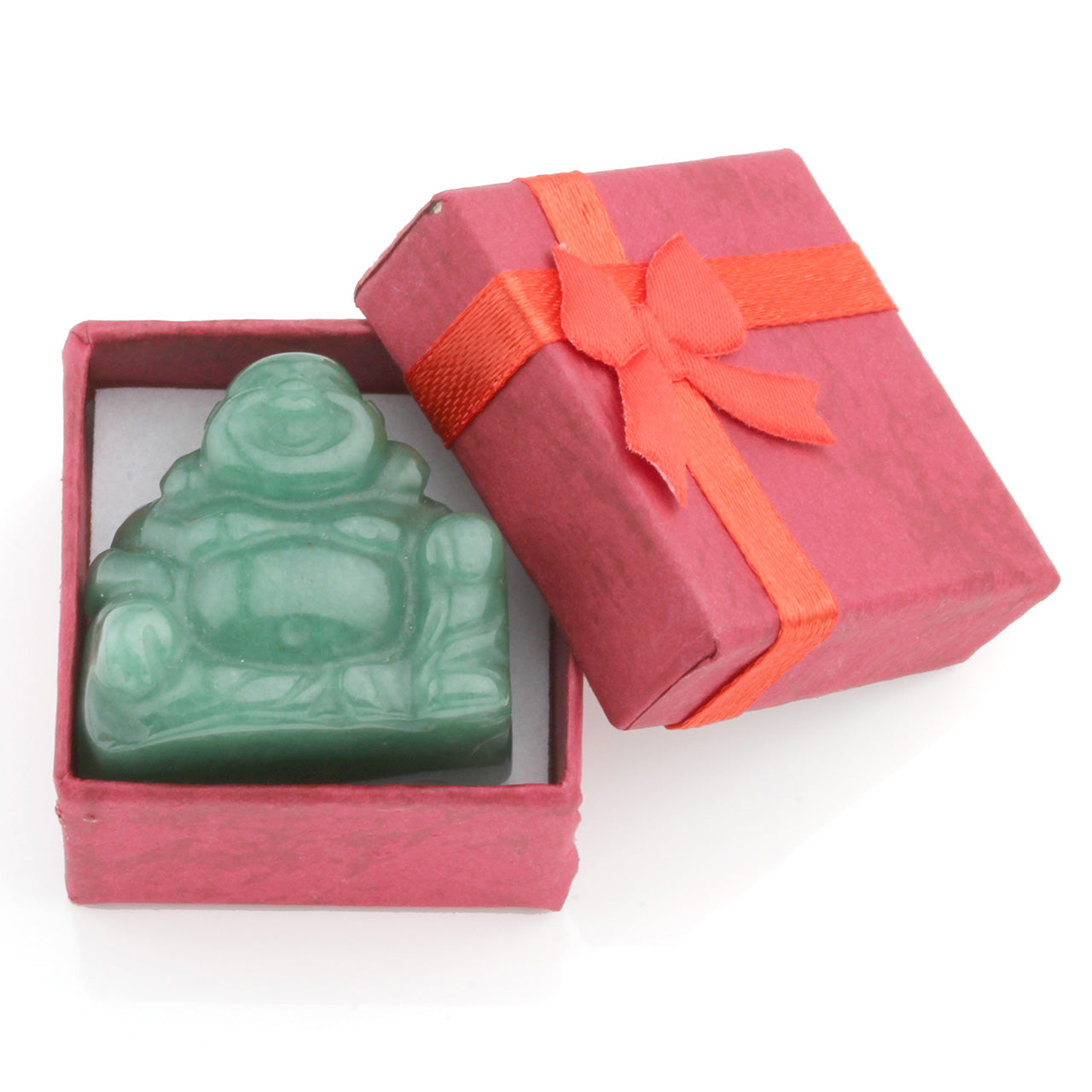 Mini Laughing Buddha Statue Crystals Feng Shui Ornament | Jovivi